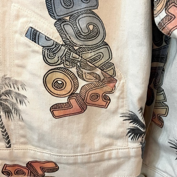 MOTHER *Rare* Shrunken Mountain Drifter Roller Skate Round Up Denim Jacket Small - Picture 4 of 8